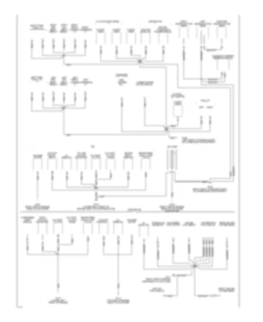 Электросхема подключение массы заземления (1 из 4) для Cadillac DeVille Concours 1994