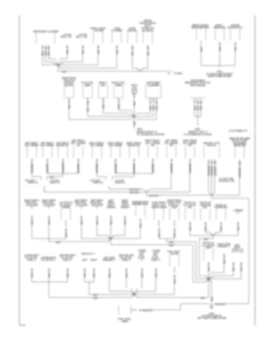 Электросхема подключение массы заземления (2 из 2) для Cadillac Fleetwood Brougham 1994