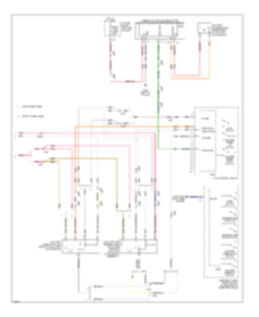 Электросхема кондиционера (4 из 4) для Cadillac Escalade 2014