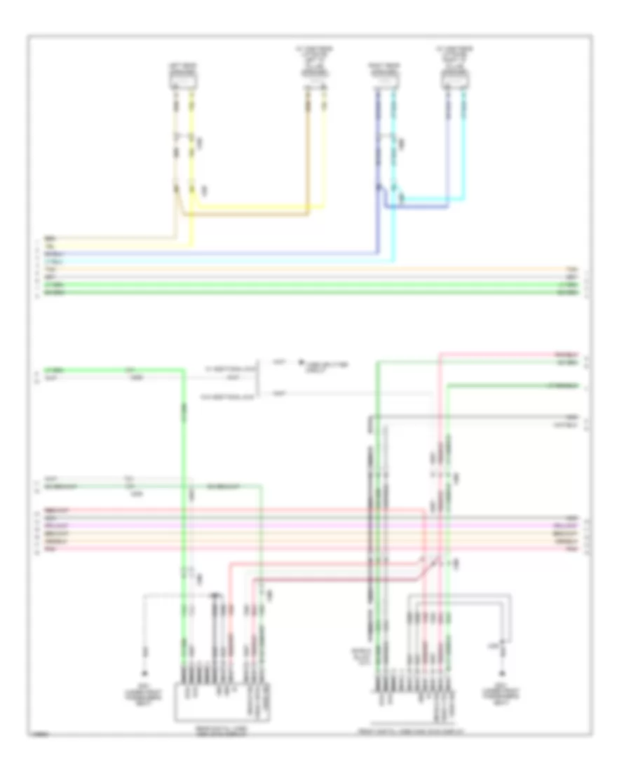 Navigation Wiring Diagram, withUQA, without UYS & Y91 (3 из 4) для Cadillac Escalade 2014