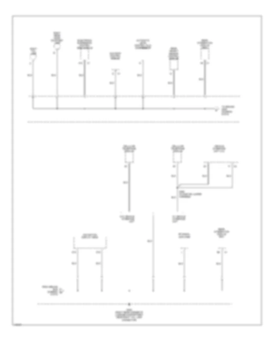 Электросхема подключение массы заземления (6 из 6) для Cadillac DeVille DHS 2001