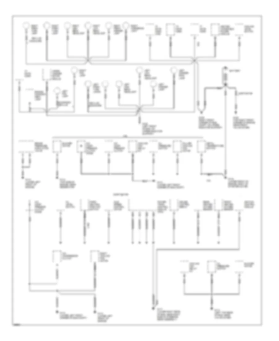 Электросхема подключение массы заземления (1 из 5) для Cadillac Seville SLS 1995