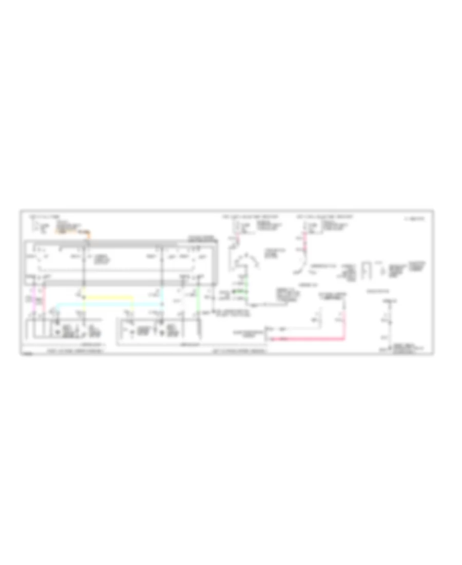 Электросхема привода зеркал для Cadillac Seville SLS 1995