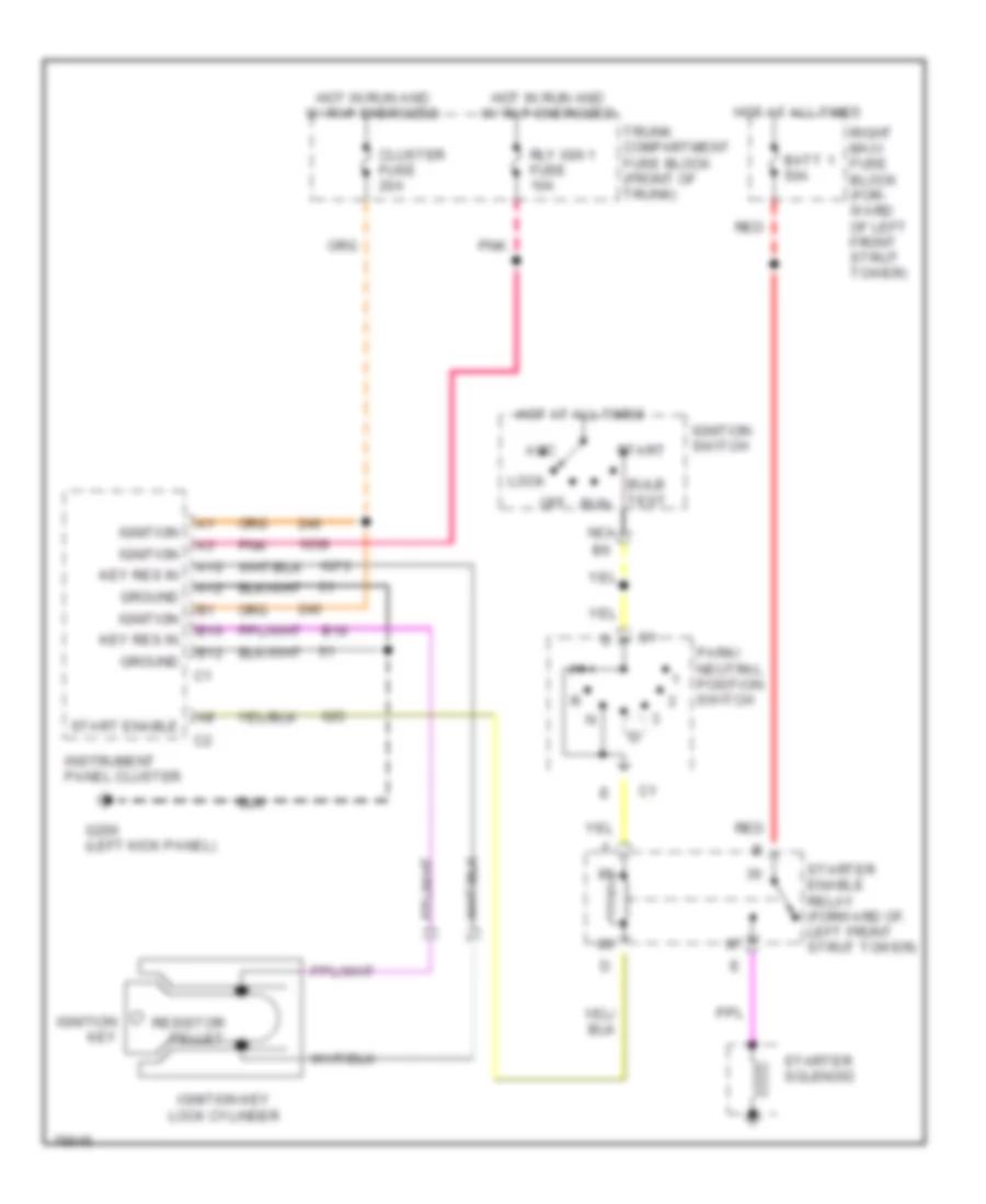 Pass Key Wiring Diagram for Cadillac DeVille 1996