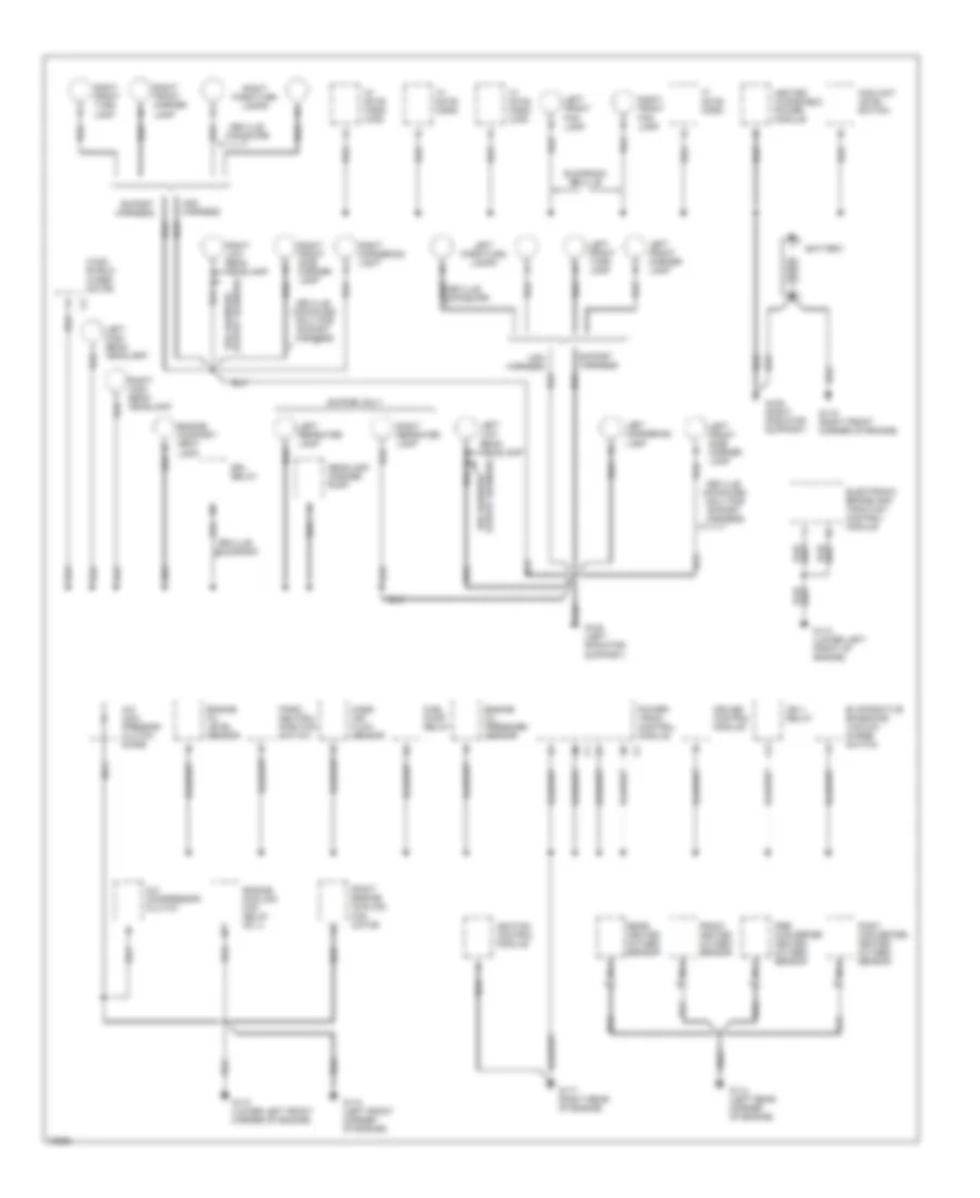 Ground Distribution Wiring Diagram 1 of 5 for Cadillac DeVille 1996