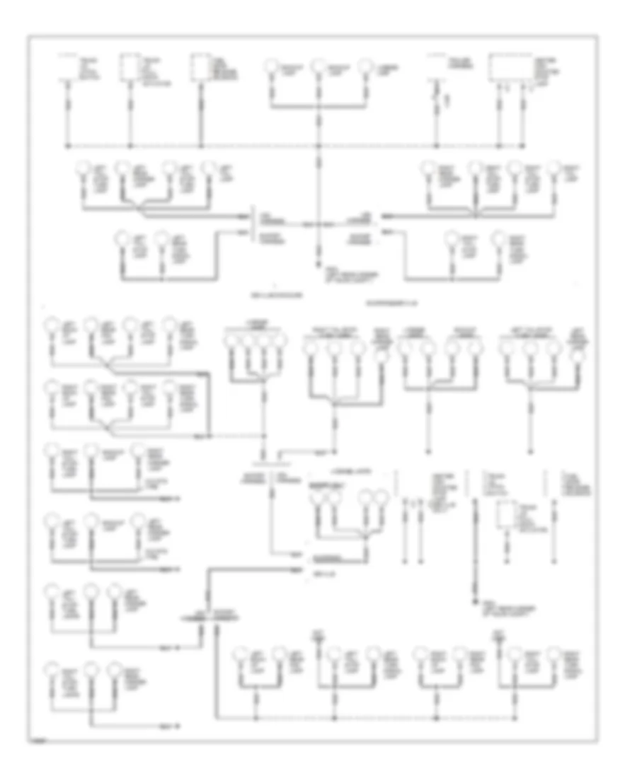Ground Distribution Wiring Diagram 5 of 5 for Cadillac DeVille 1996