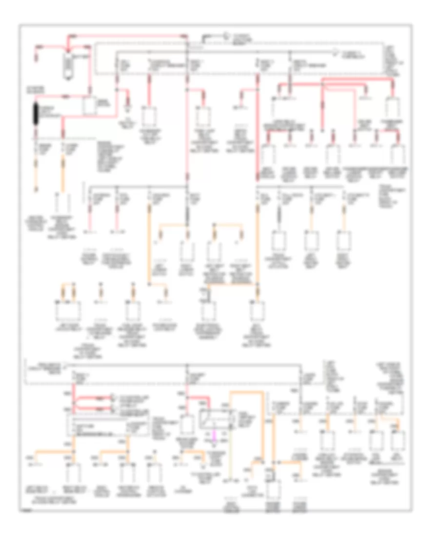 Power Distribution Wiring Diagram 1 of 4 for Cadillac DeVille 1996