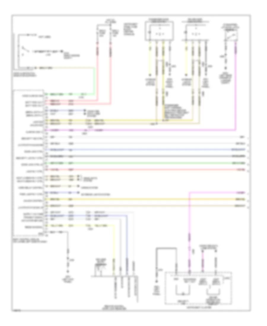 Forced Entry Wiring Diagram without Passive Keyless Entry 1 of 3 for Cadillac SRX Luxury 2013