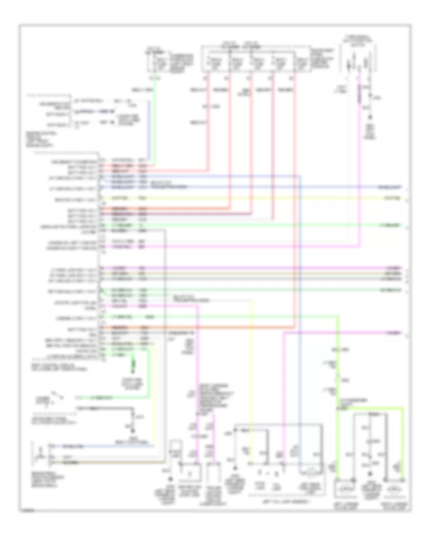 Exterior Lamps Wiring Diagram (1 of 2) for Cadillac SRX Luxury 2013