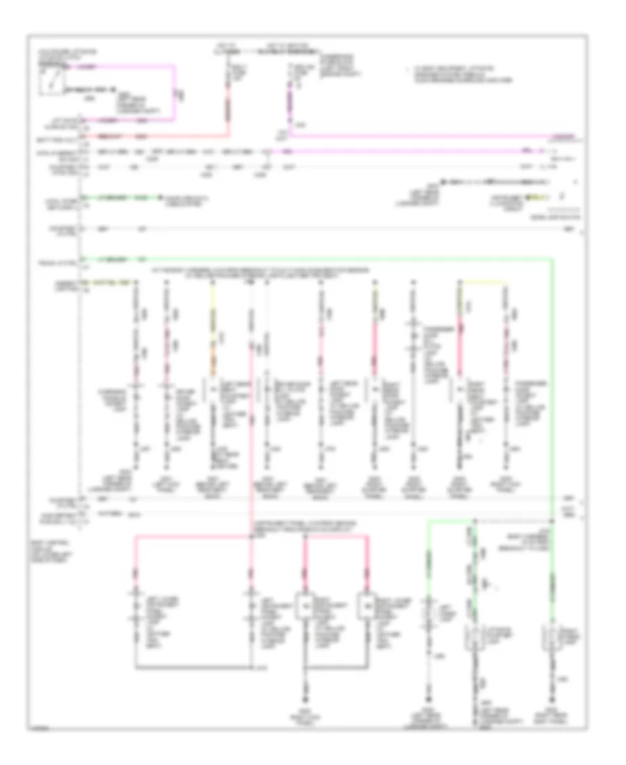 Courtesy Lamps Wiring Diagram 1 of 2 for Cadillac SRX Luxury 2013