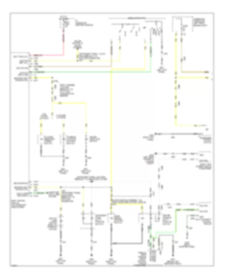 Instrument Illumination Wiring Diagram 1 of 2 for Cadillac SRX Luxury 2013
