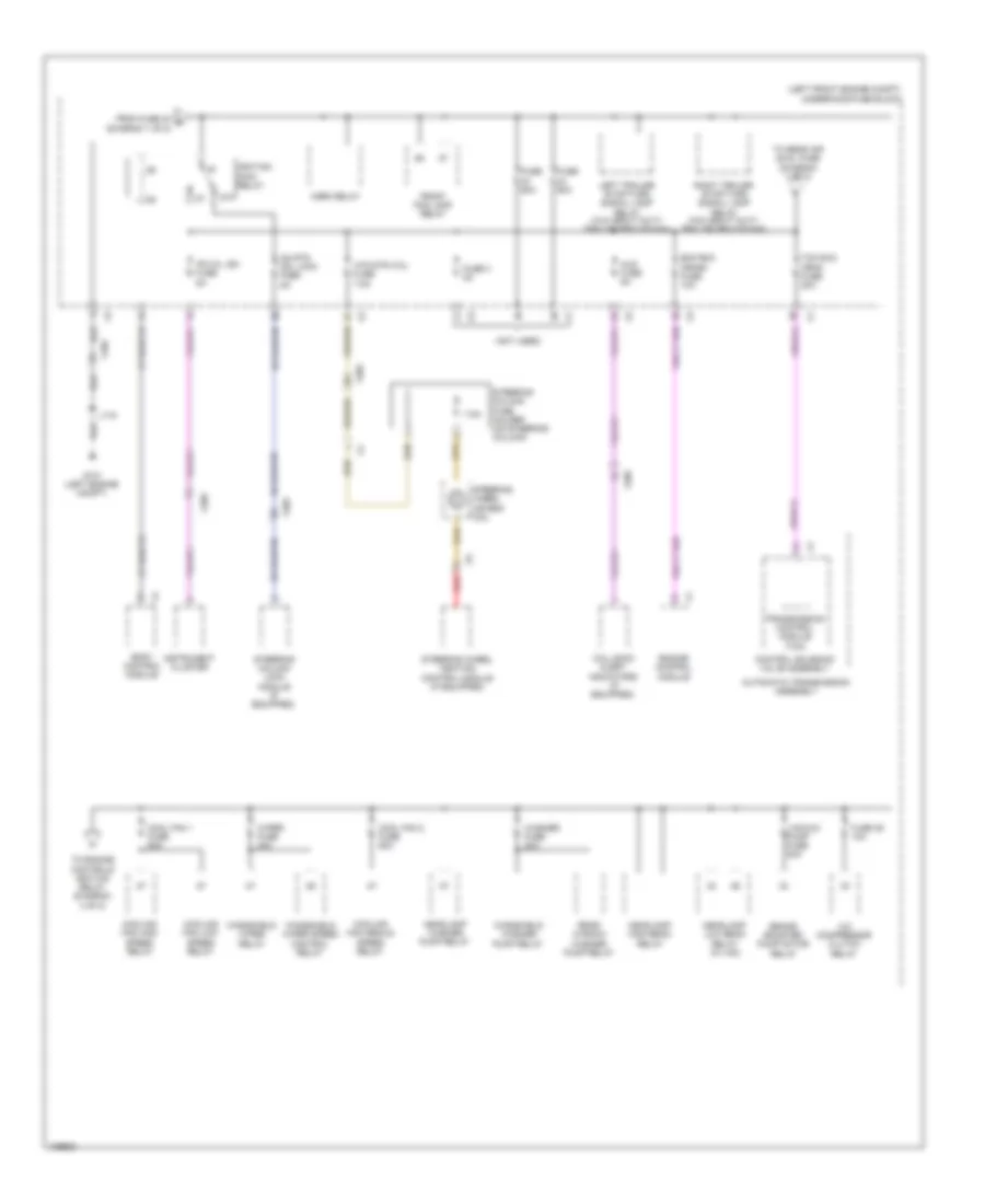 Power Distribution Wiring Diagram (2 of 8) for Cadillac SRX Luxury 2013