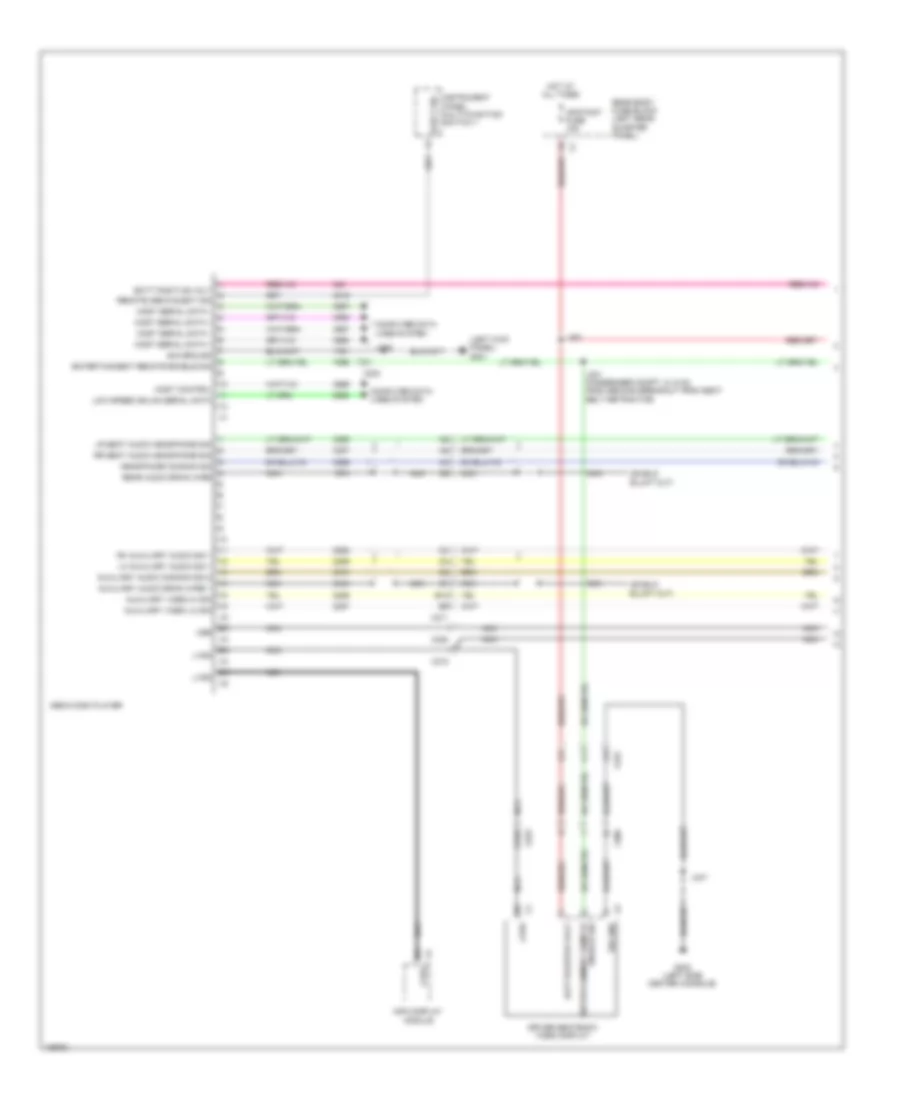 Video System Wiring Diagram (1 of 2) for Cadillac SRX Luxury 2013