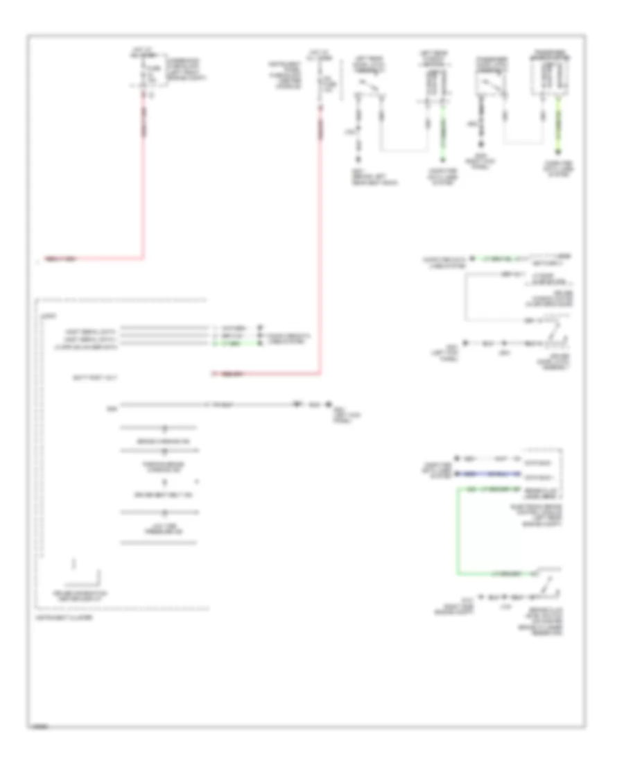 Warning Systems Wiring Diagram (2 of 2) for Cadillac SRX Luxury 2013