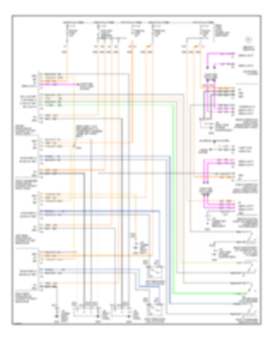 Forced Entry Wiring Diagram for Cadillac Seville SLS 2001