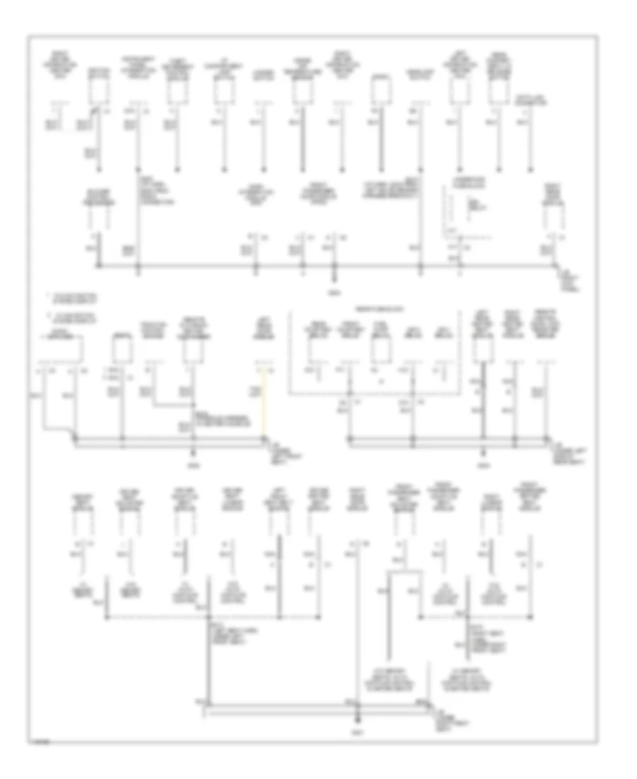 Ground Distribution Wiring Diagram (2 of 3) for Cadillac Seville SLS 2001