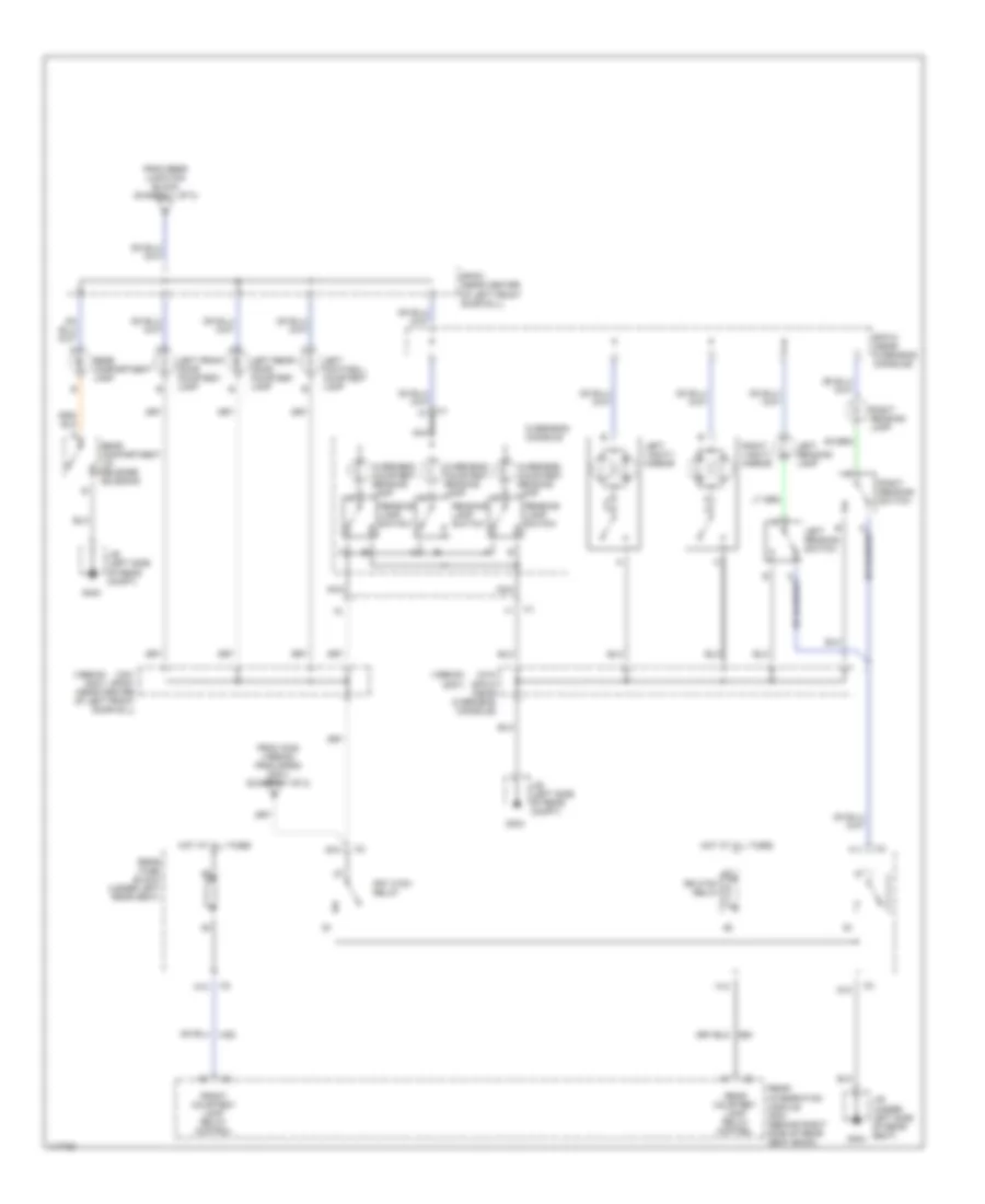 Courtesy Lamps Wiring Diagram (2 of 2) for Cadillac Seville SLS 2001