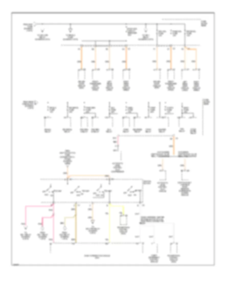 Power Distribution Wiring Diagram 4 of 6 for Cadillac Seville SLS 2001