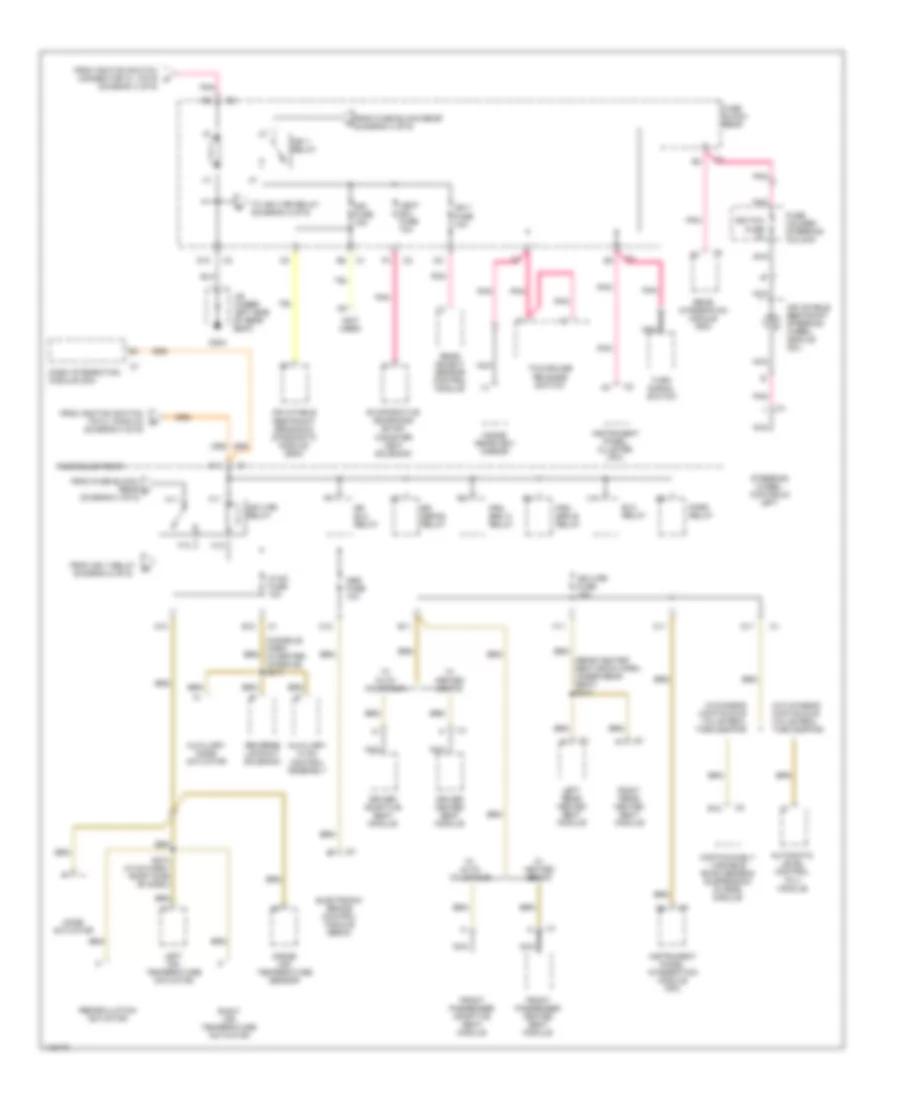 Power Distribution Wiring Diagram 5 of 6 for Cadillac Seville SLS 2001