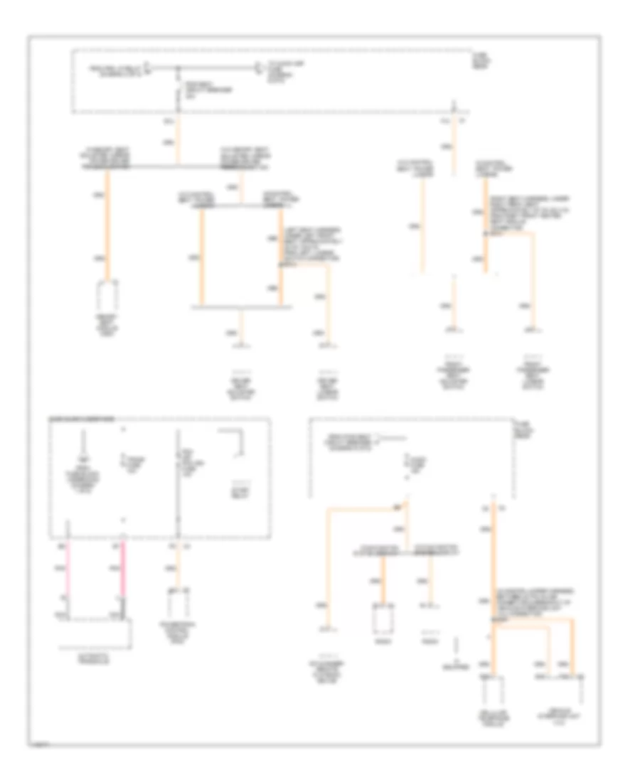 Power Distribution Wiring Diagram (6 of 6) for Cadillac Seville SLS 2001