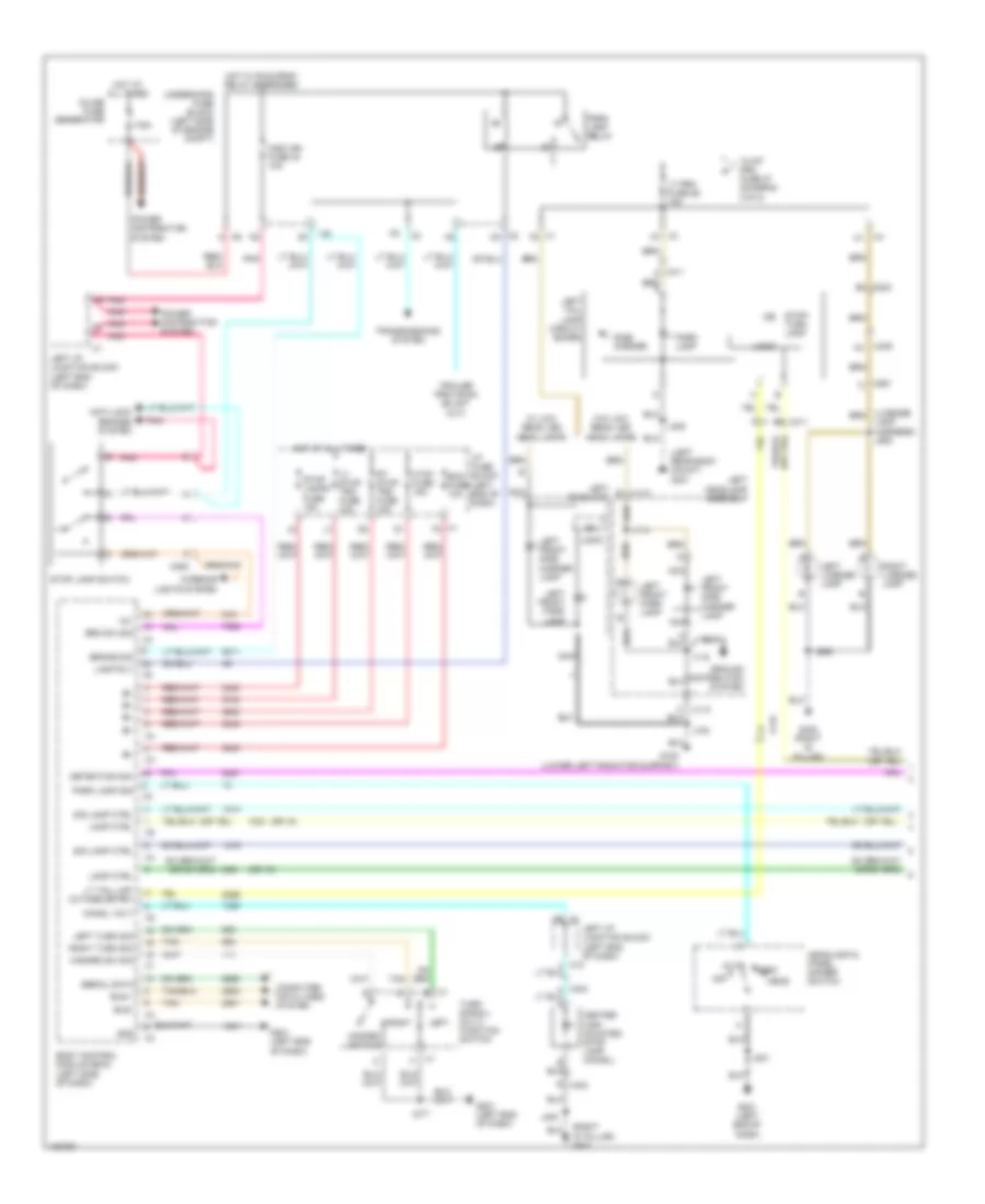 Exterior Lamps Wiring Diagram with One Piece Liftgate 1 of 2 for Cadillac Escalade ESV Platinum 2014