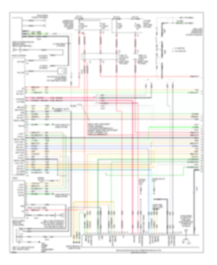 Navigation Wiring Diagram with UQA without UYS  Y91 1 of 4 for Cadillac Escalade ESV Platinum 2014