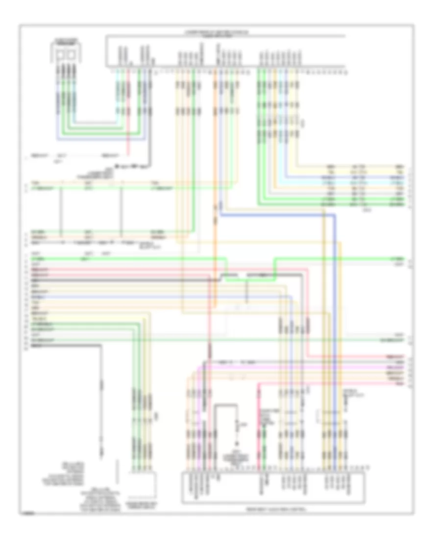 Navigation Wiring Diagram with UQA without UYS  Y91 2 of 4 for Cadillac Escalade ESV Platinum 2014