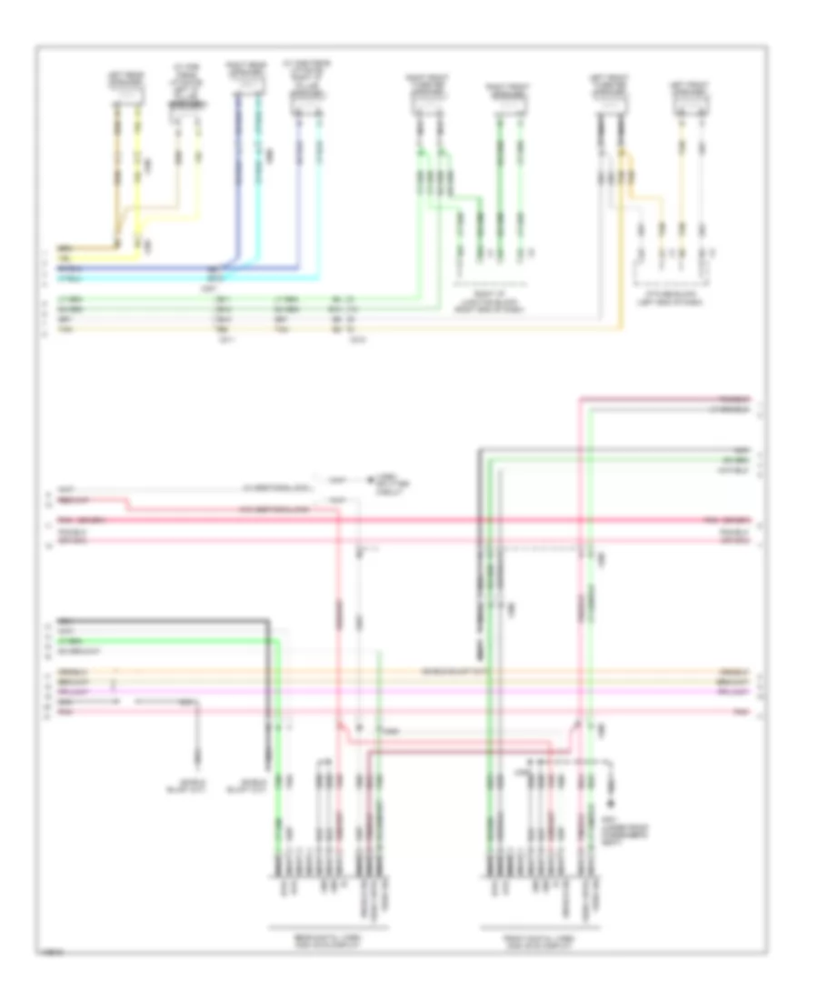 Navigation Wiring Diagram with UYS UQA  without Y91 3 of 4 for Cadillac Escalade ESV Platinum 2014
