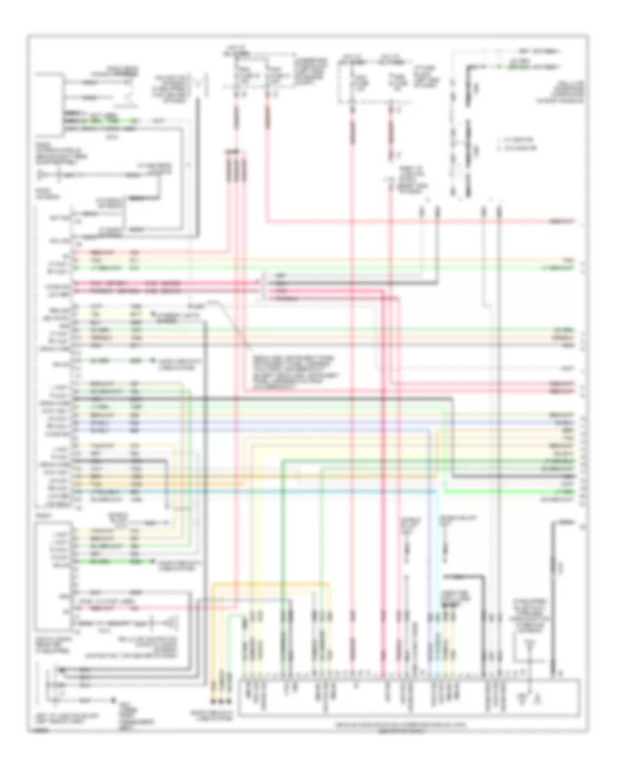 Navigation Wiring Diagram with Y91  UQA without UYS 1 of 4 for Cadillac Escalade ESV Platinum 2014