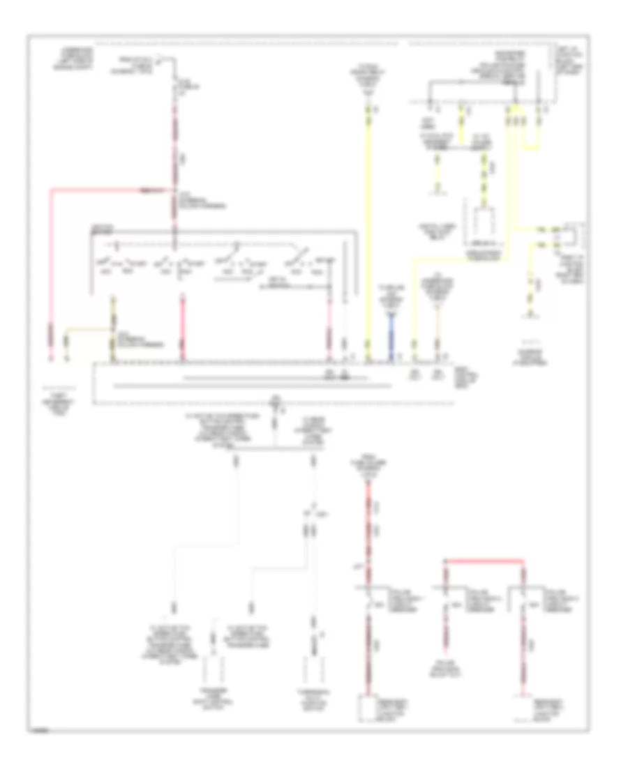 Power Distribution Wiring Diagram (5 of 7) for Cadillac Escalade ESV Platinum 2014