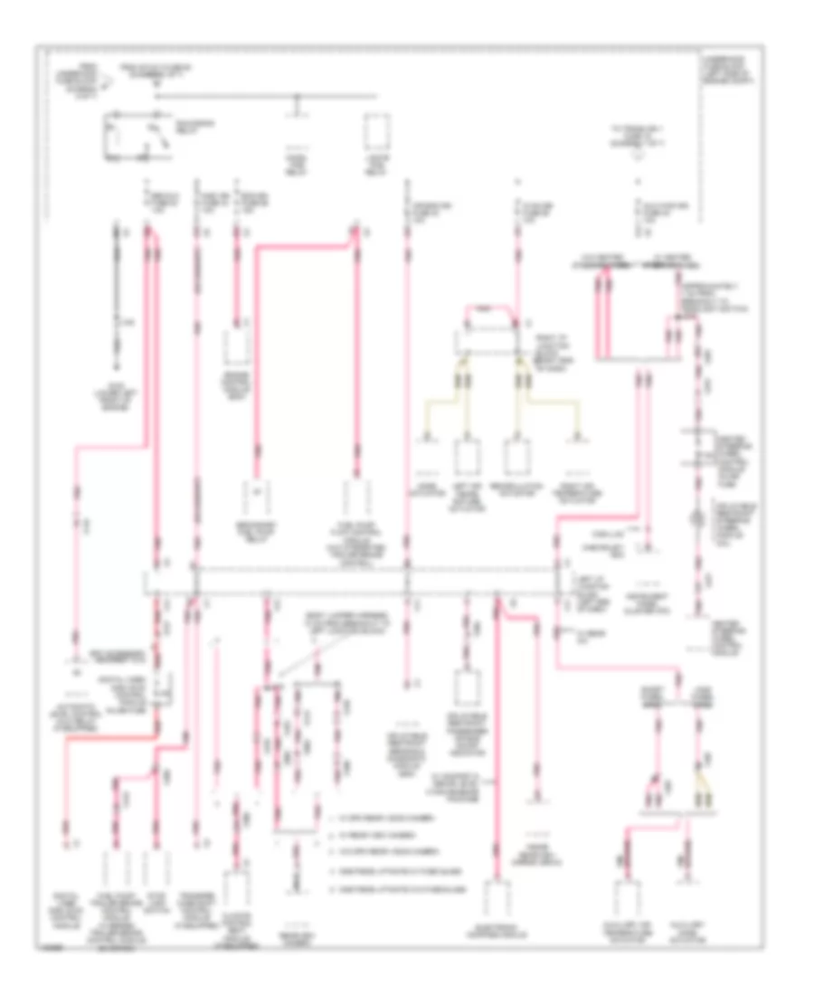 Power Distribution Wiring Diagram (6 of 7) for Cadillac Escalade ESV Platinum 2014