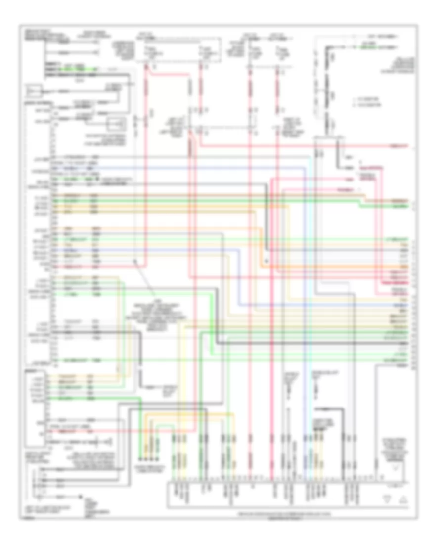 Radio Wiring Diagram with UYS UQA  without Y91 1 of 4 for Cadillac Escalade ESV Platinum 2014