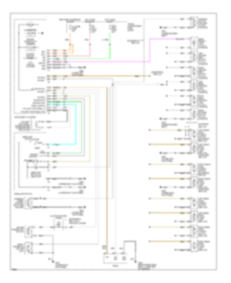 Instrument Illumination Wiring Diagram for Cadillac DeVille Concours 1996