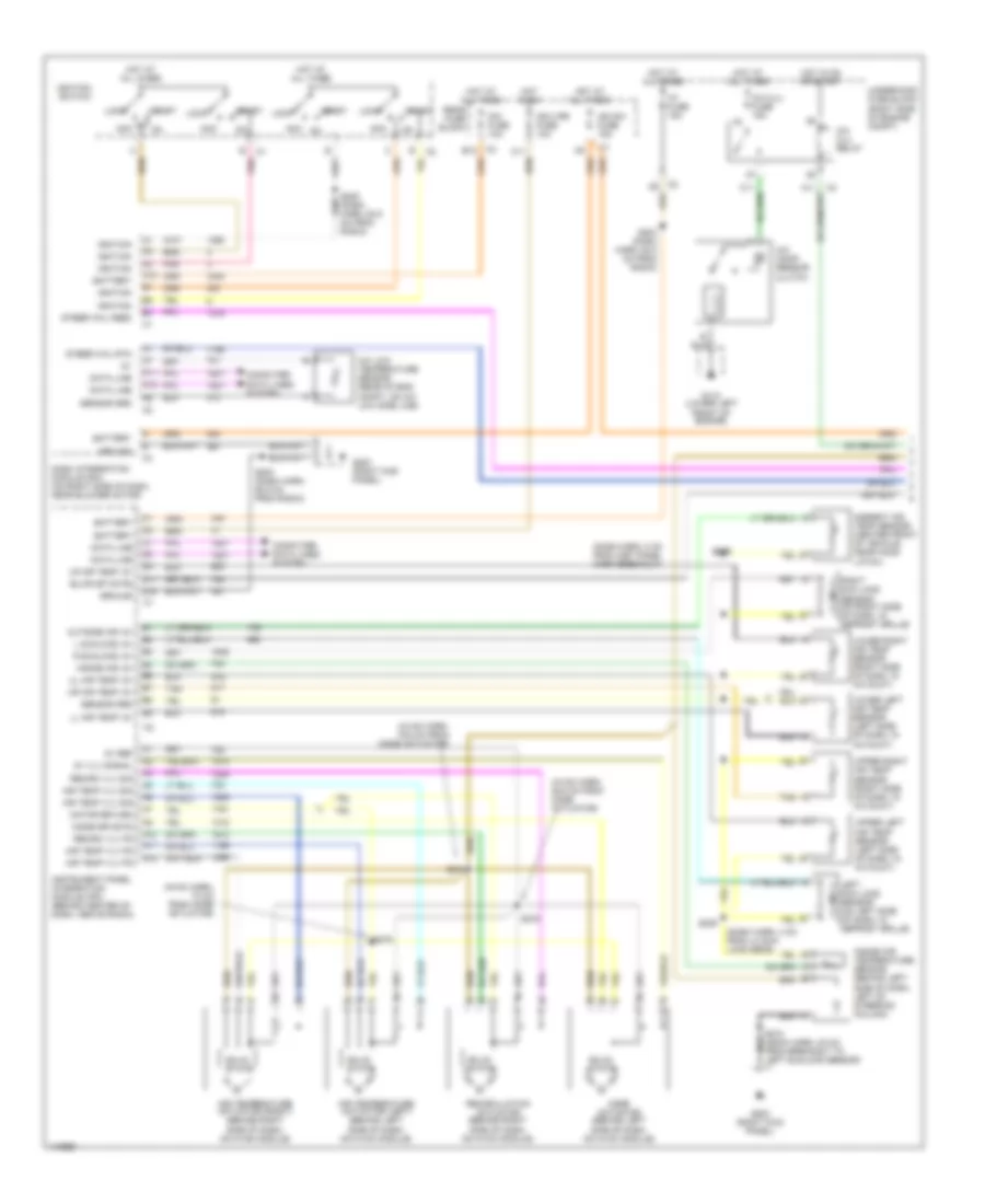 Automatic A C Wiring Diagram 1 of 2 for Cadillac Seville STS 2001