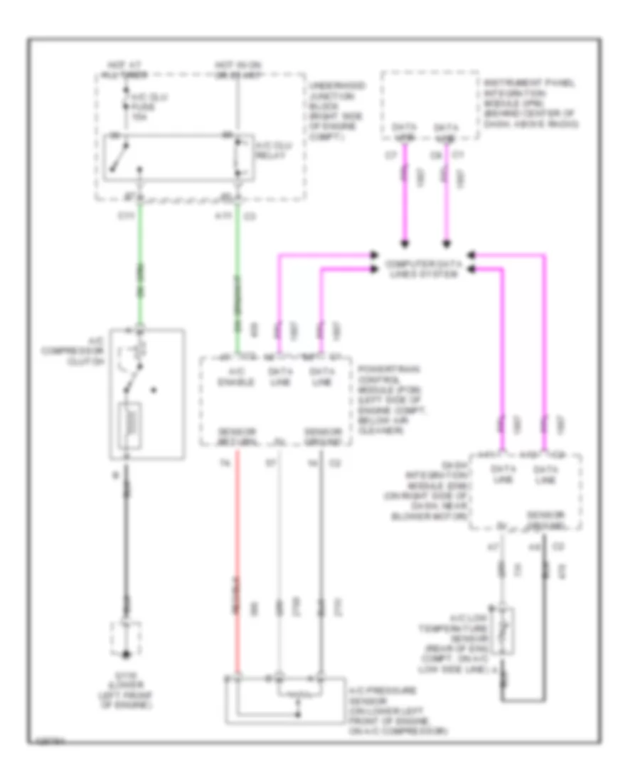 Compressor Wiring Diagram for Cadillac Seville STS 2001