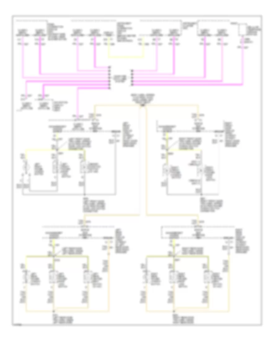Instrument Illumination Wiring Diagram (2 of 2) for Cadillac Seville STS 2001