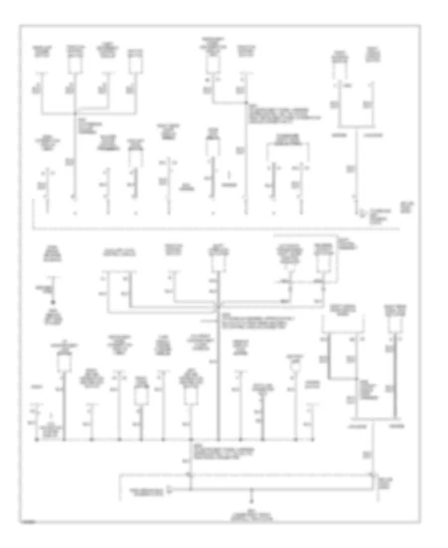 Ground Distribution Wiring Diagram 2 of 6 for Cadillac DeVille 2002
