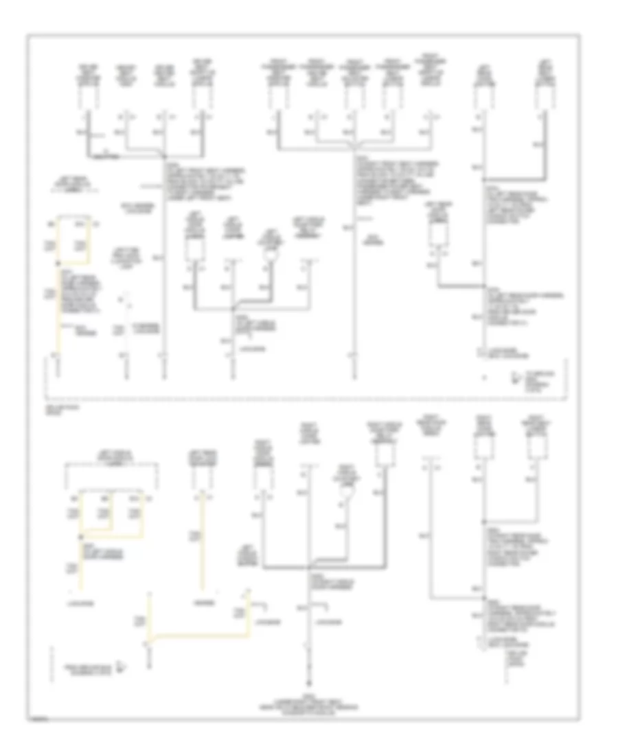 Ground Distribution Wiring Diagram 4 of 6 for Cadillac DeVille 2002