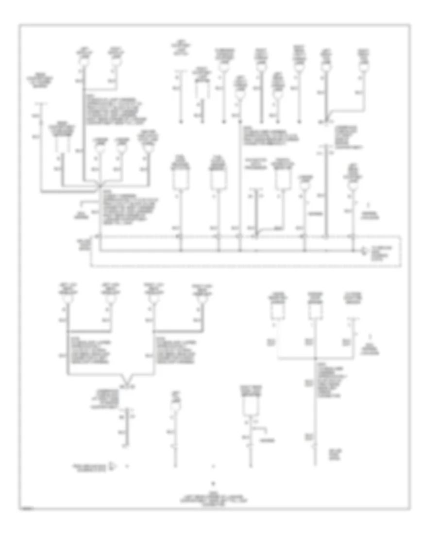 Ground Distribution Wiring Diagram 5 of 6 for Cadillac DeVille 2002