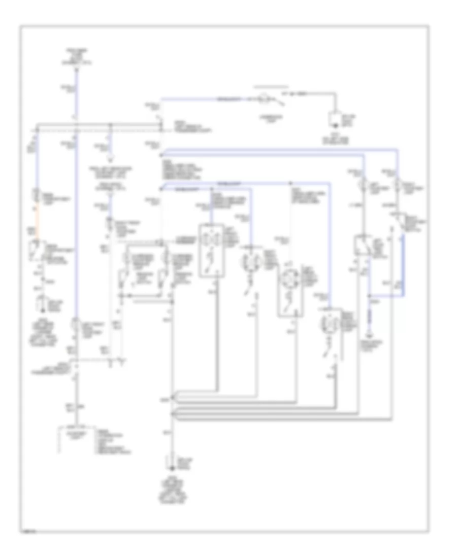 Courtesy Lamps Wiring Diagram, Except Hearse  Limousine (2 of 2) for Cadillac DeVille 2002