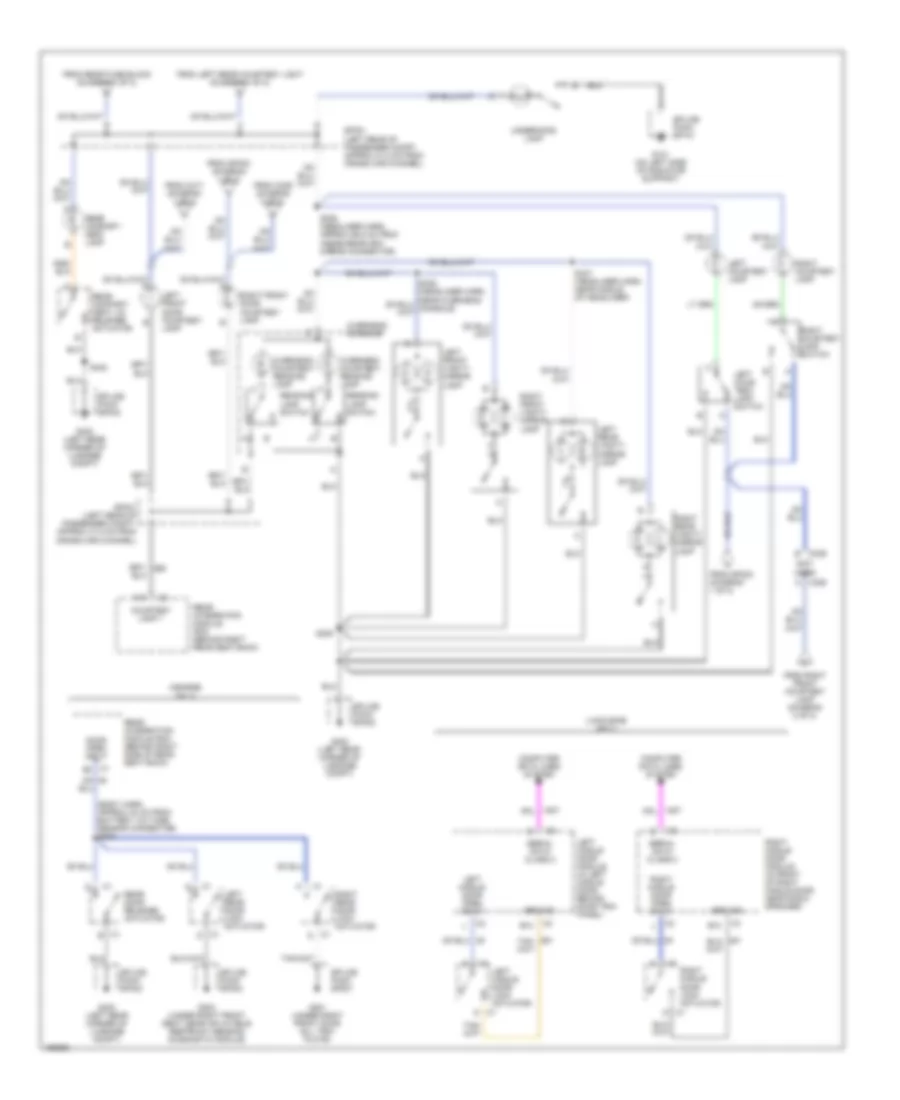 Courtesy Lamps Wiring Diagram, Hearse  Limousine (2 of 2) for Cadillac DeVille 2002