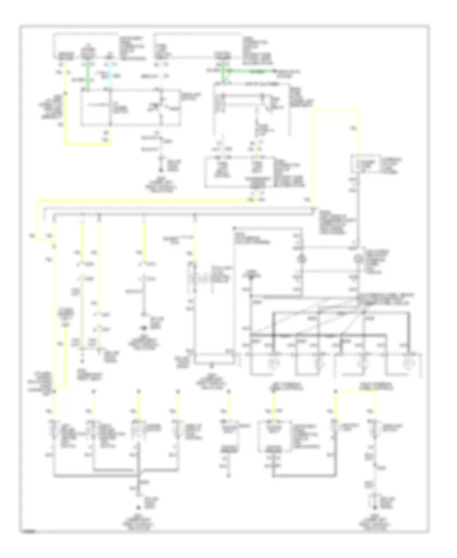 Instrument Illumination Wiring Diagram (1 of 3) for Cadillac DeVille 2002