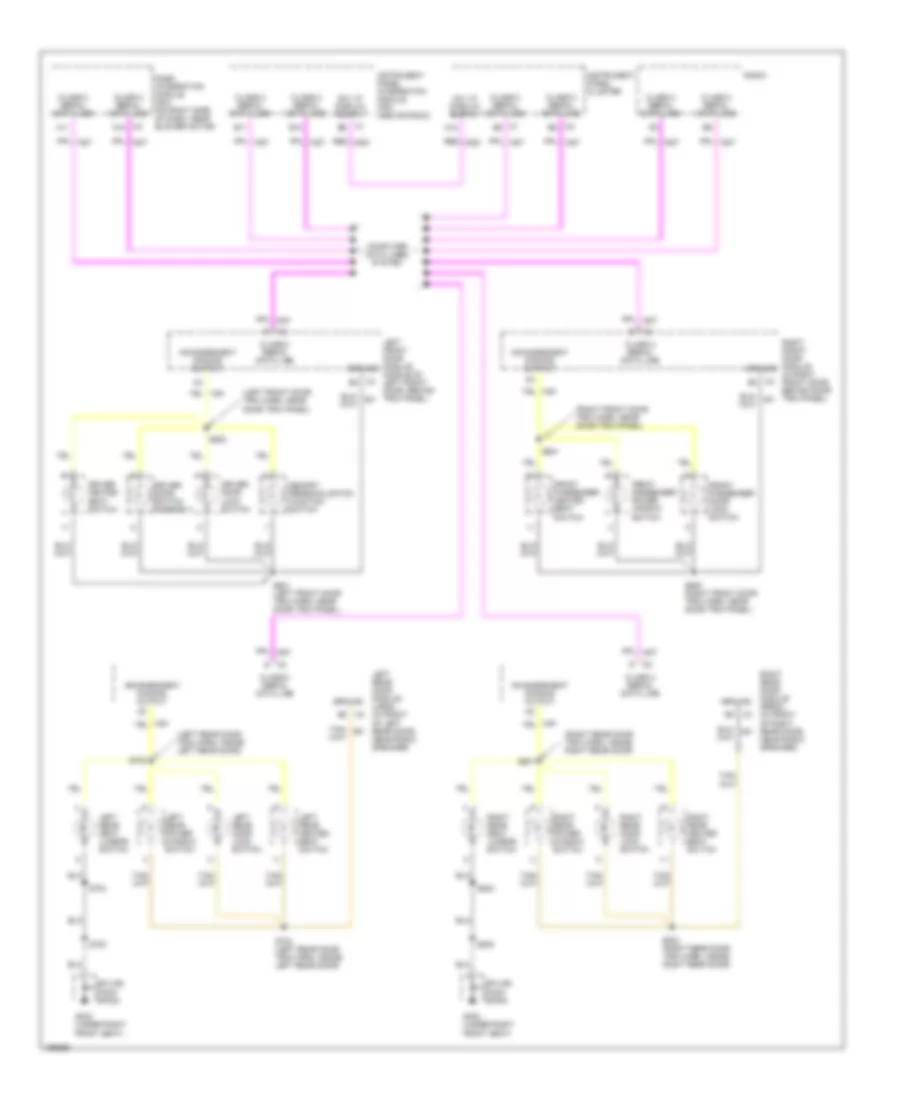 Instrument Illumination Wiring Diagram (2 of 3) for Cadillac DeVille 2002