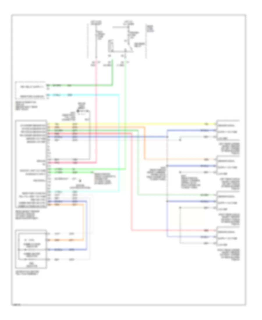 Parking Assistant Wiring Diagram for Cadillac DeVille 2002