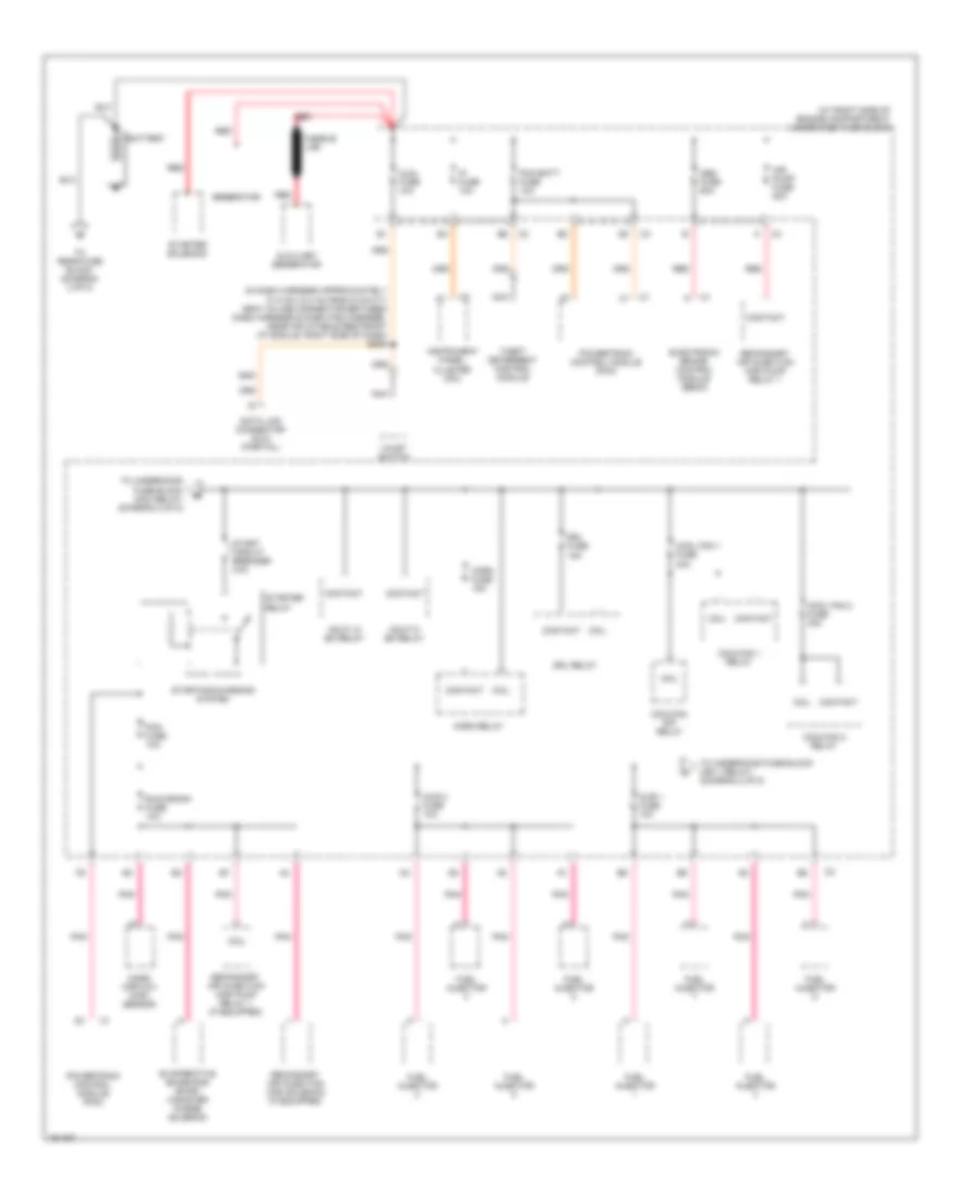 Power Distribution Wiring Diagram 1 of 8 for Cadillac DeVille 2002