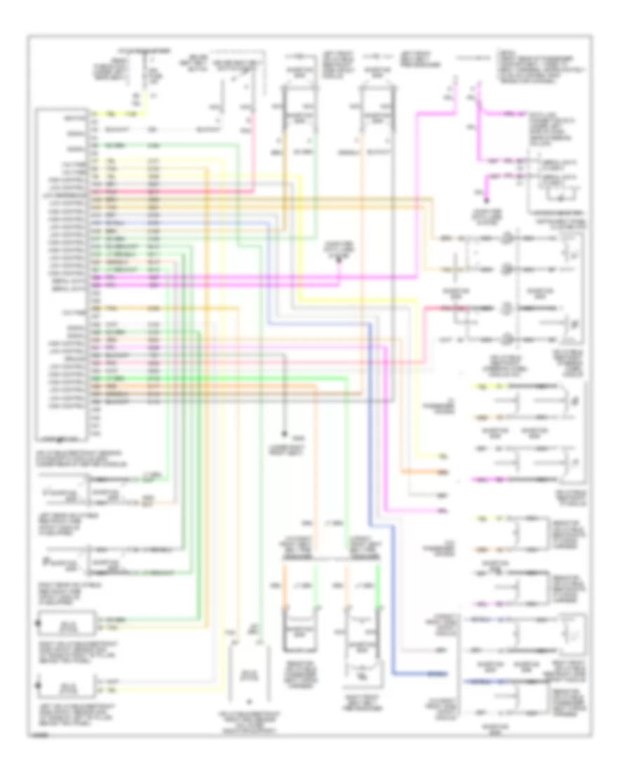 Supplemental Restraint Wiring Diagram for Cadillac DeVille 2002