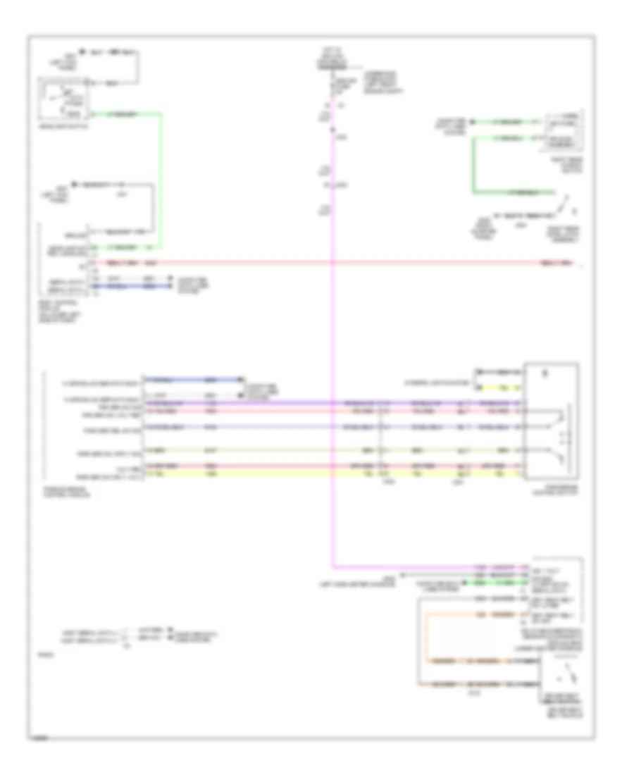 Warning Systems Wiring Diagram 1 of 2 for Cadillac SRX Performance 2013