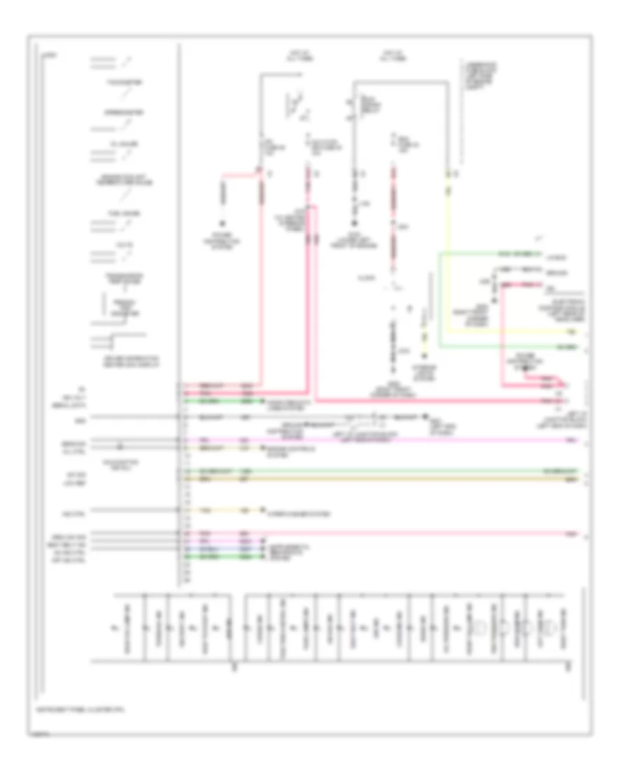 Instrument Cluster Wiring Diagram 1 of 2 for Cadillac Escalade ESV Premium 2014