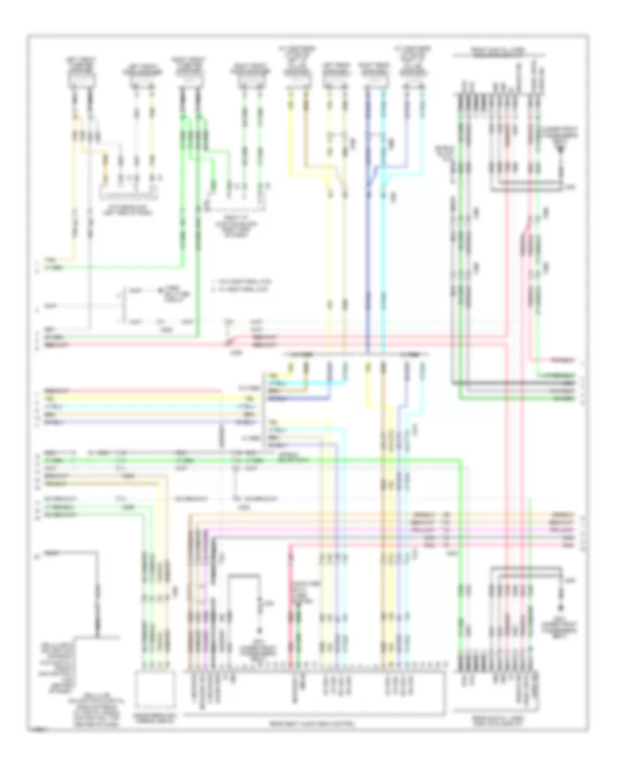 Navigation Wiring Diagram, without UQS  UQA (2 of 3) for Cadillac Escalade ESV Premium 2014