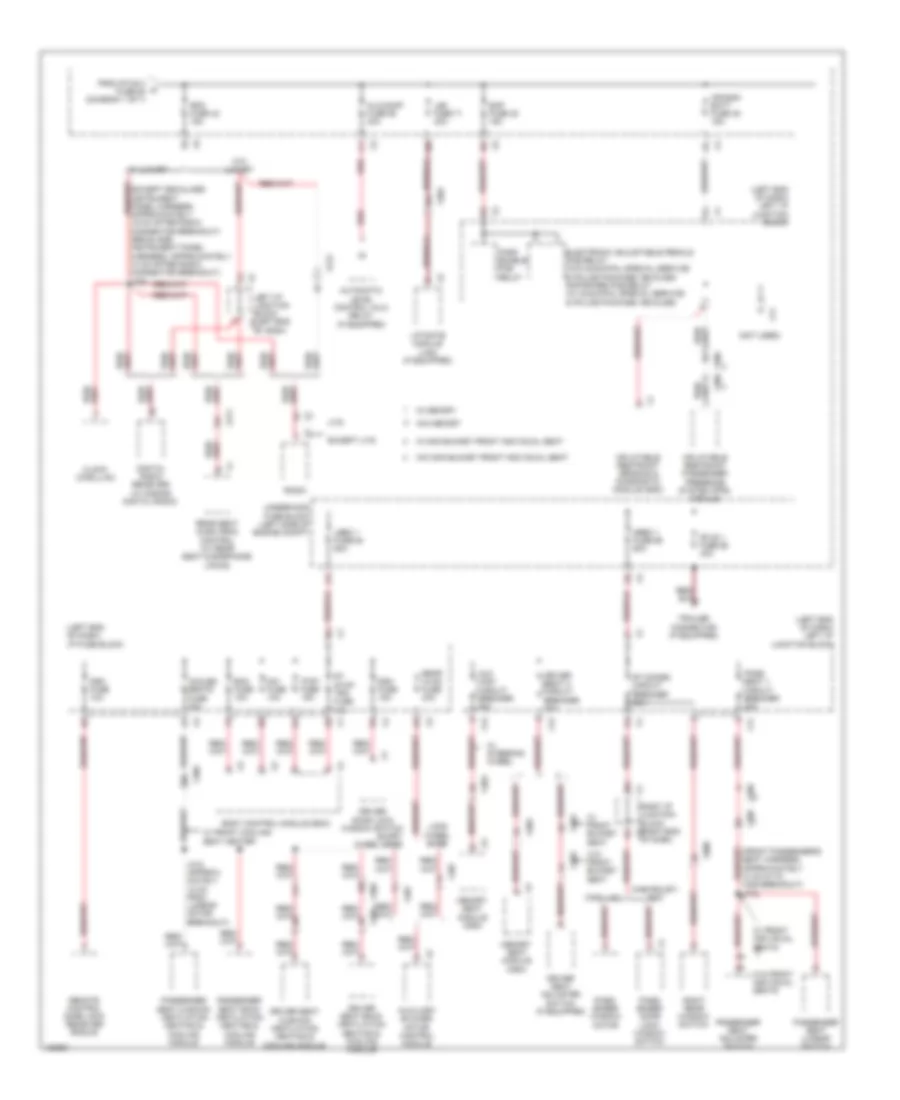 Power Distribution Wiring Diagram (2 of 7) for Cadillac Escalade ESV Premium 2014